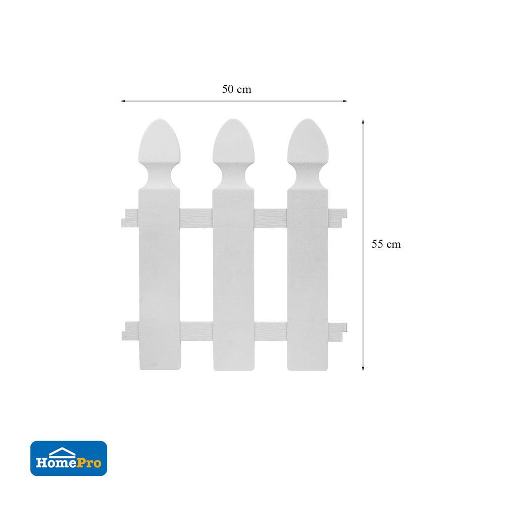 รั้วพลาสติกปักลงดิน SPRING HT-702 สีขาว