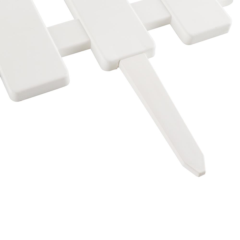 รั้วพลาสติกปักลงดิน SPRING HT-704 สีขาว แพ็ก 4 ชิ้น