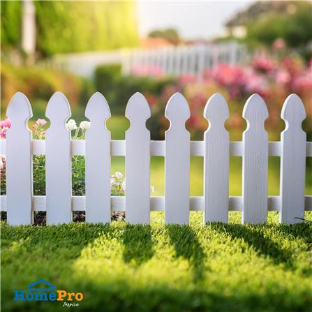 รั้วพลาสติกปักลงดิน SPRING HT-704 สีขาว แพ็ก 4 ชิ้...