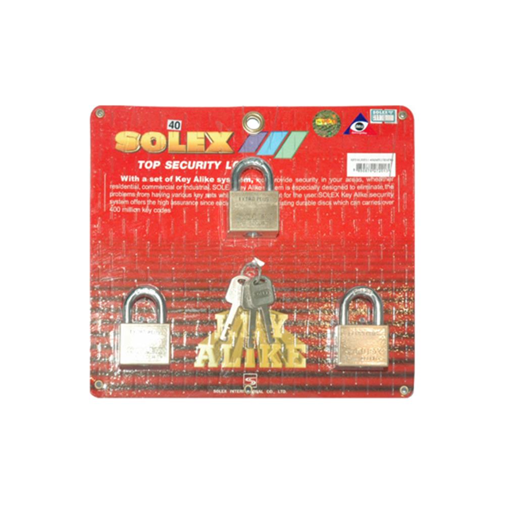 กุญแจคีย์อะไลก์ SOLEX KA40/3 40 มม. แพ็ก 3 ชิ้น