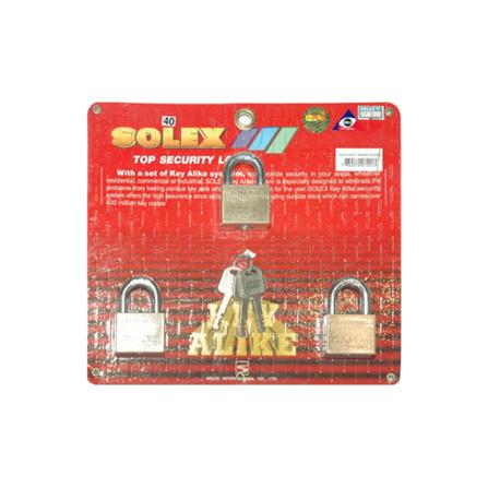 กุญแจคีย์อะไลก์ SOLEX KA40/3 40 มม. แพ็ก 3 ชิ้น
