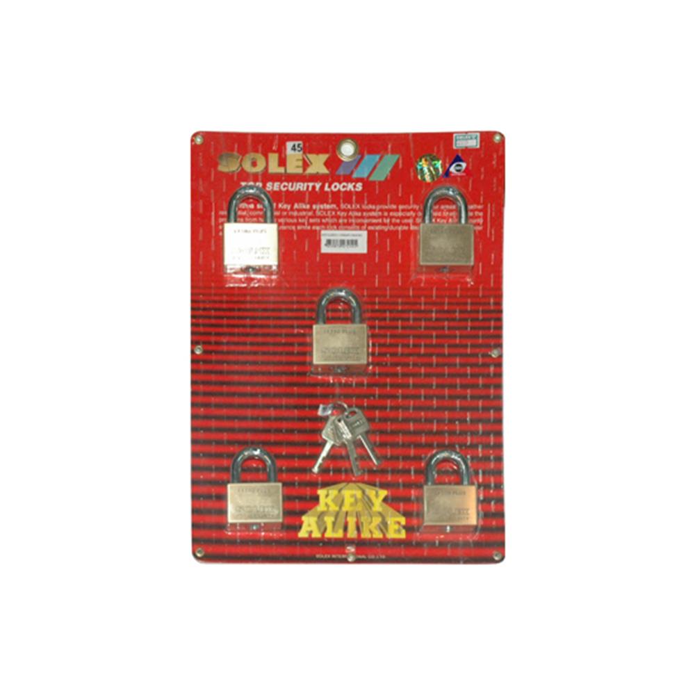กุญแจคีย์อะไลท์ SOLEX 45/5 45 มม. 5 ตัว/ชุด