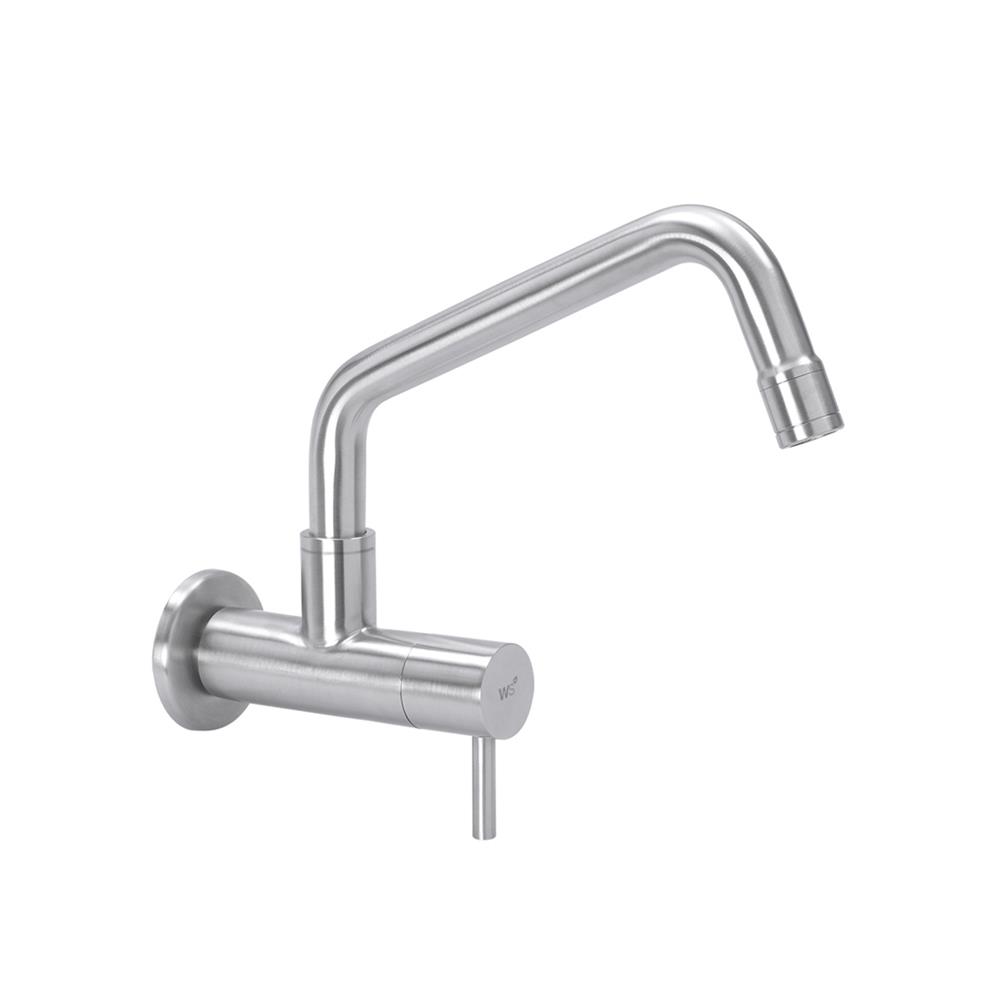 ก๊อกซิงค์เดี่ยวผนัง WS WS-0232C สเตนเลส