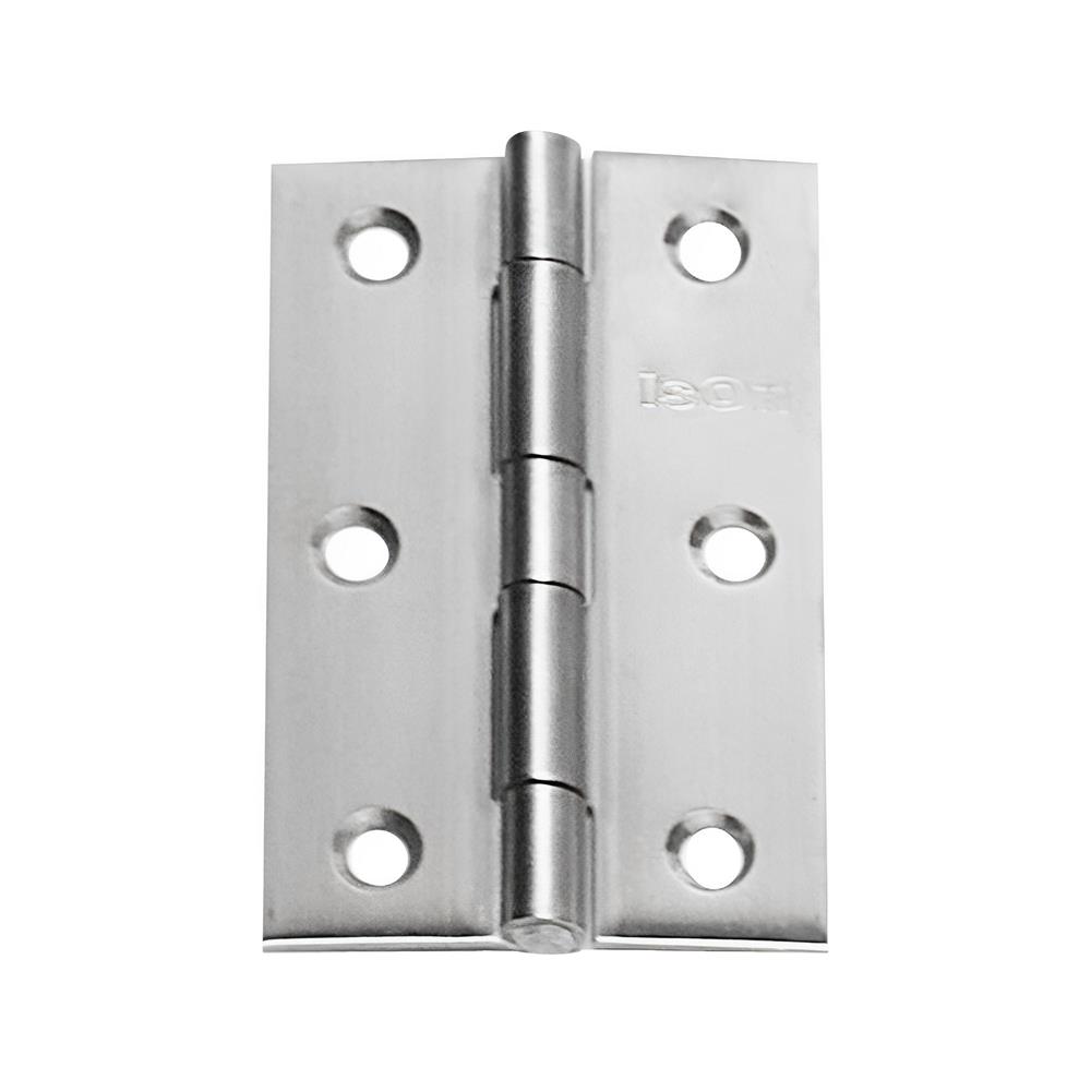 บานพับ 4x3 นิ้ว x 1.5 มม. ISON 444030 สีสเตนเลส (แพ็ก 2 ชิ้น)