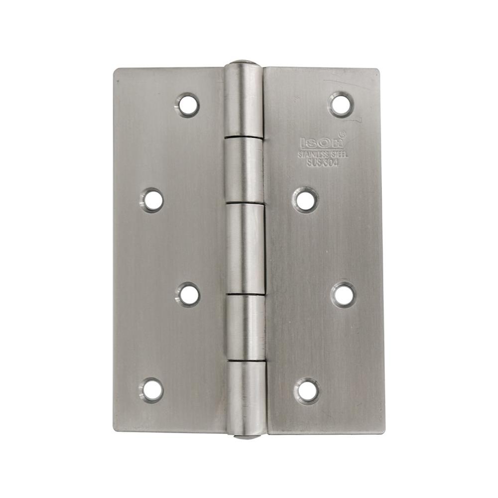 บานพับ 4x3 นิ้ว x 1.7 มม. ISON 444040 สีสเตนเลส (แพ็ก 2 ชิ้น)