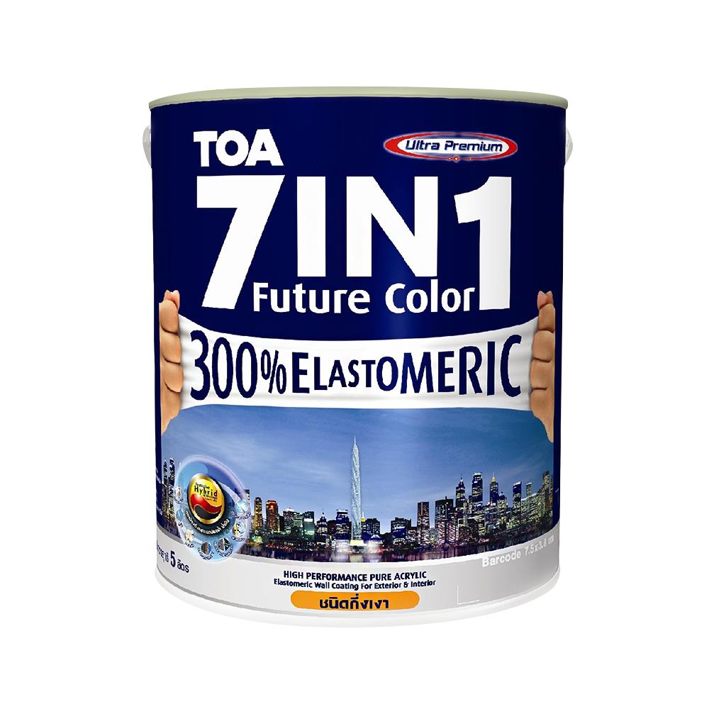 สีน้ำทาภายนอก TOA 7 IN 1 BASE A กึ่งเงา 1 แกลลอน