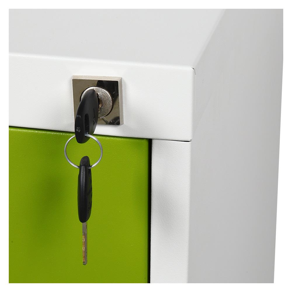 ตู้ลิ้นชักเหล็ก 3 ลิ้นชัก LUCKY WORLD KCDX-3-GG สีเขียว