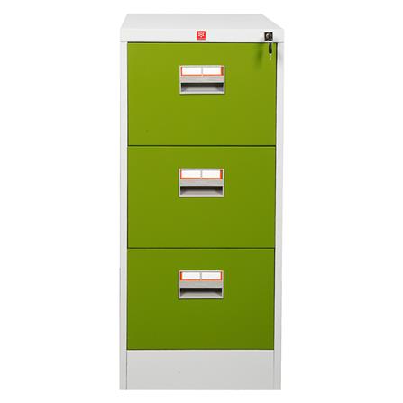 ตู้ลิ้นชักเหล็ก 3 ลิ้นชัก LUCKY WORLD KCDX-3-GG สีเขียว_1