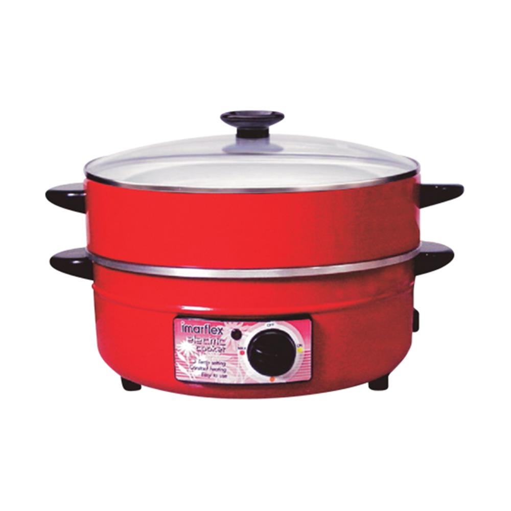 กระทะไฟฟ้า IMARFLEX MP-14 3 ลิตร สีแดง