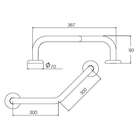 ราวมือจับกันลื่น ตัว V WS HR-1101-30_1