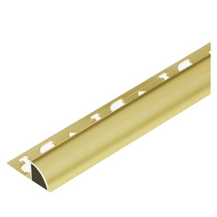 คิ้วอะลูมิเนียมมุมโค้งใหญ่ DP 14 มม. 2 ม. สีทอง