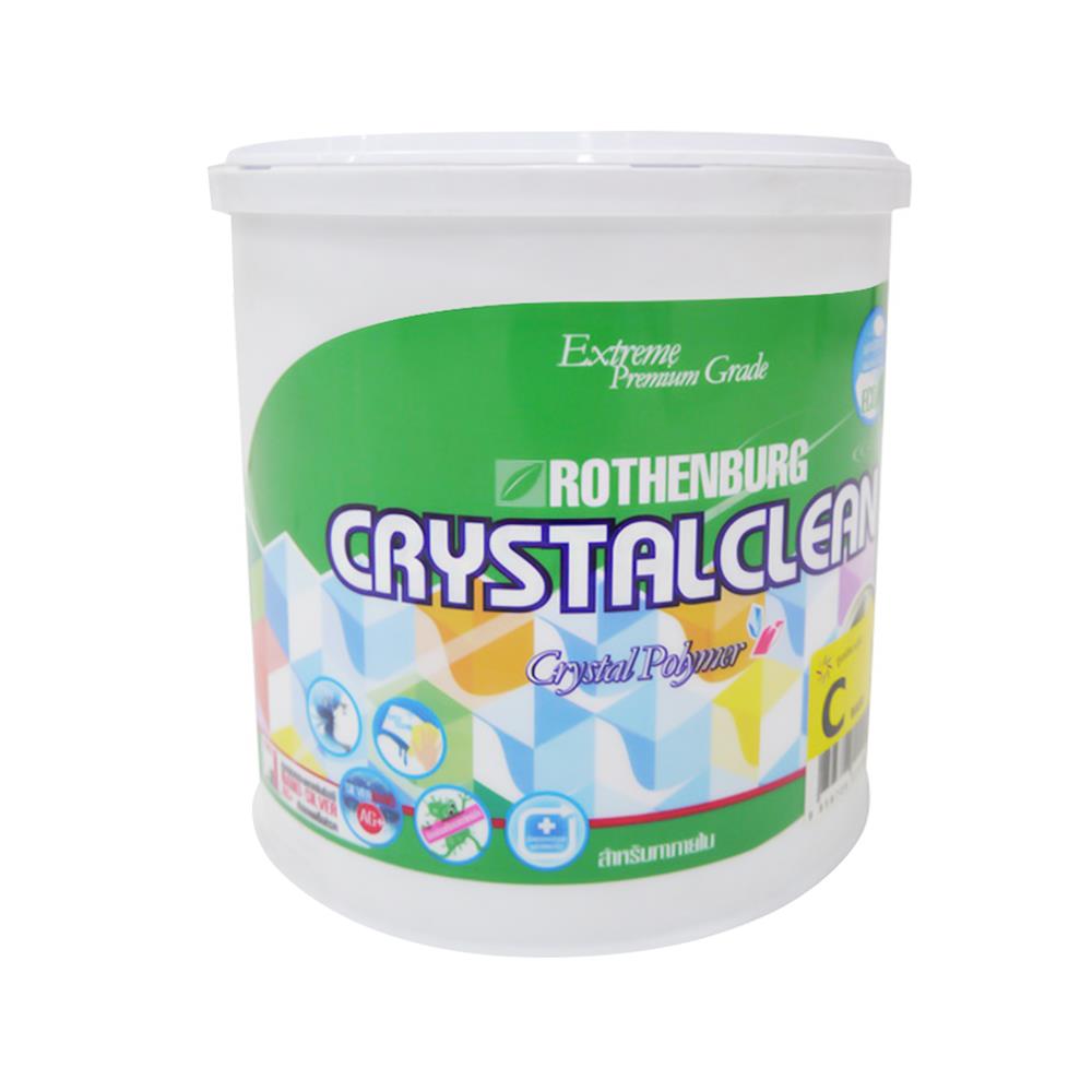 สีน้ำทาภายใน ชนิดด้าน RTB CRYSTAL CLEAN BASE C สีขาว 1 แกลลอน
