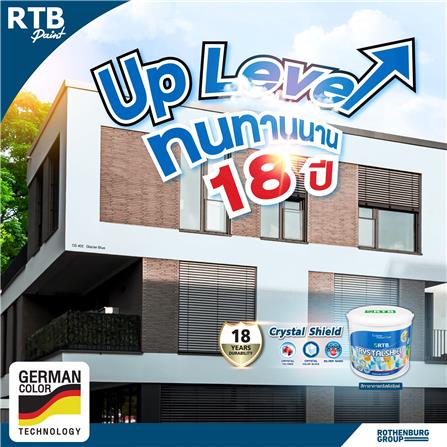 สีน้ำทาภายนอก ชนิดด้าน RTB CRYSTAL SHIELD BASE B สีขาว 2.5 แกลลอน_2