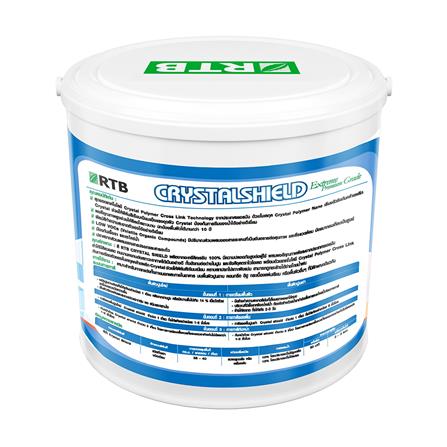 สีน้ำทาภายนอก ชนิดด้าน RTB CRYSTAL SHIELD BASE B สีขาว 2.5 แกลลอน_1