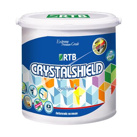 สีน้ำทาภายนอก ชนิดกึ่งเงา RTB CRYSTAL SHIELD BASE C สีขาว 2.5 แกลลอน_0