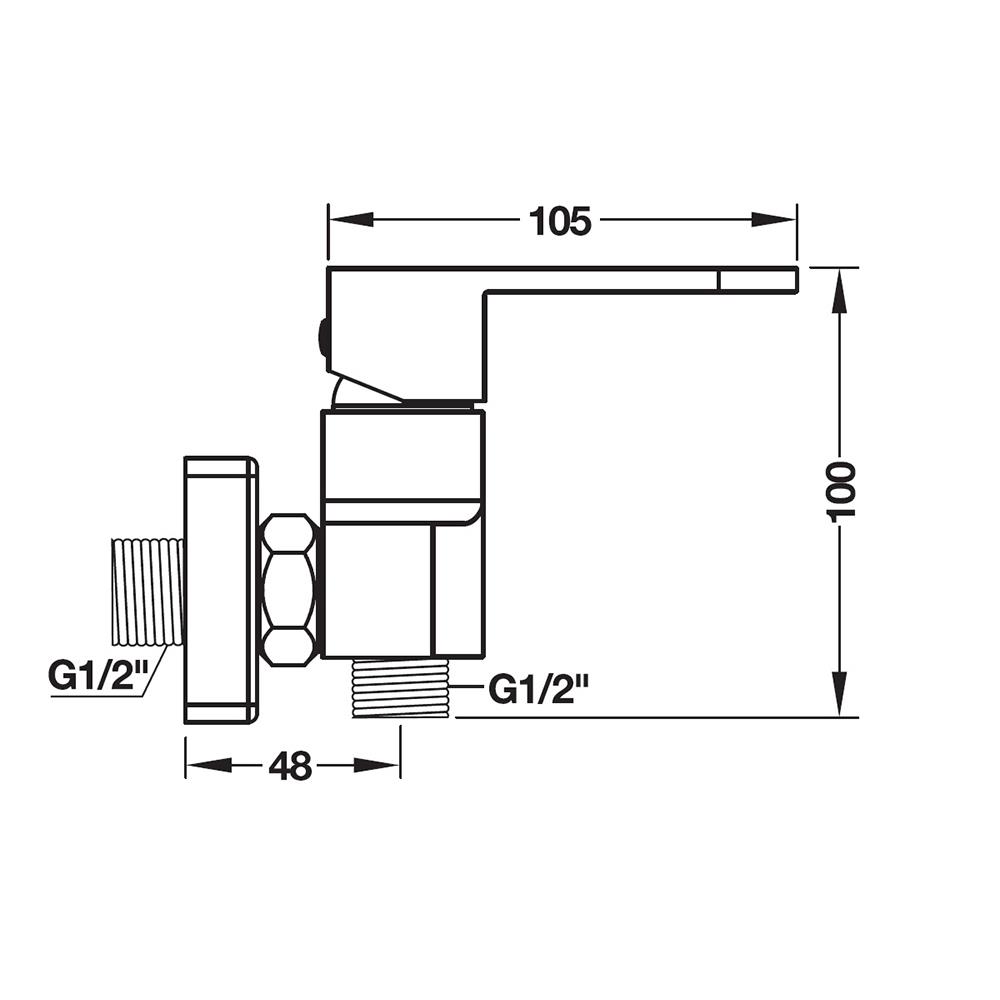 ก๊อกผสมยืนอาบ HAFELE 495.61.074