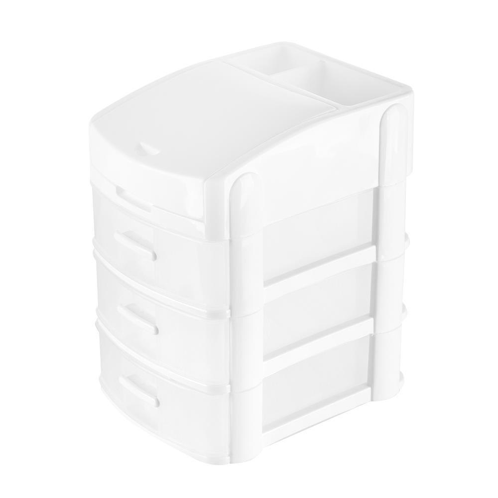 ชั้นลิ้นชักเล็ก 3 ชั้น API 1070M3 15.8X20X23.2 ซม. สีขาว