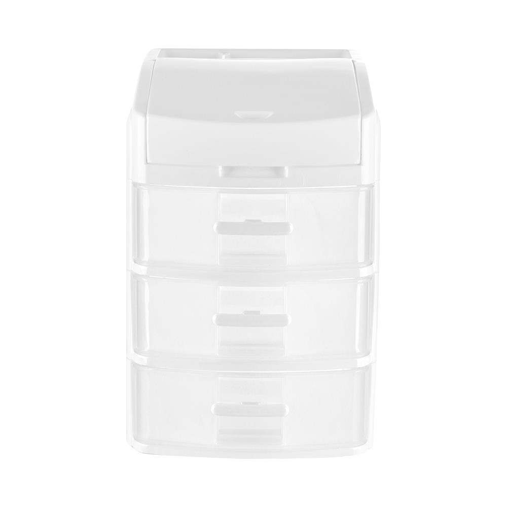 ชั้นลิ้นชักเล็ก 3 ชั้น API 1070M3 15.8X20X23.2 ซม. สีขาว