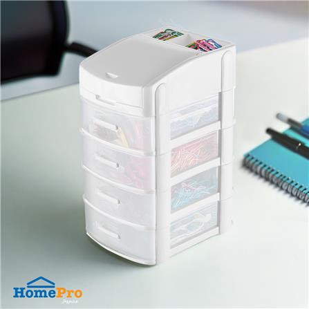 ชั้นลิ้นชักเล็ก 4 ชั้น API 1070M4 15.8X20X29 ซม. สีขาว_4