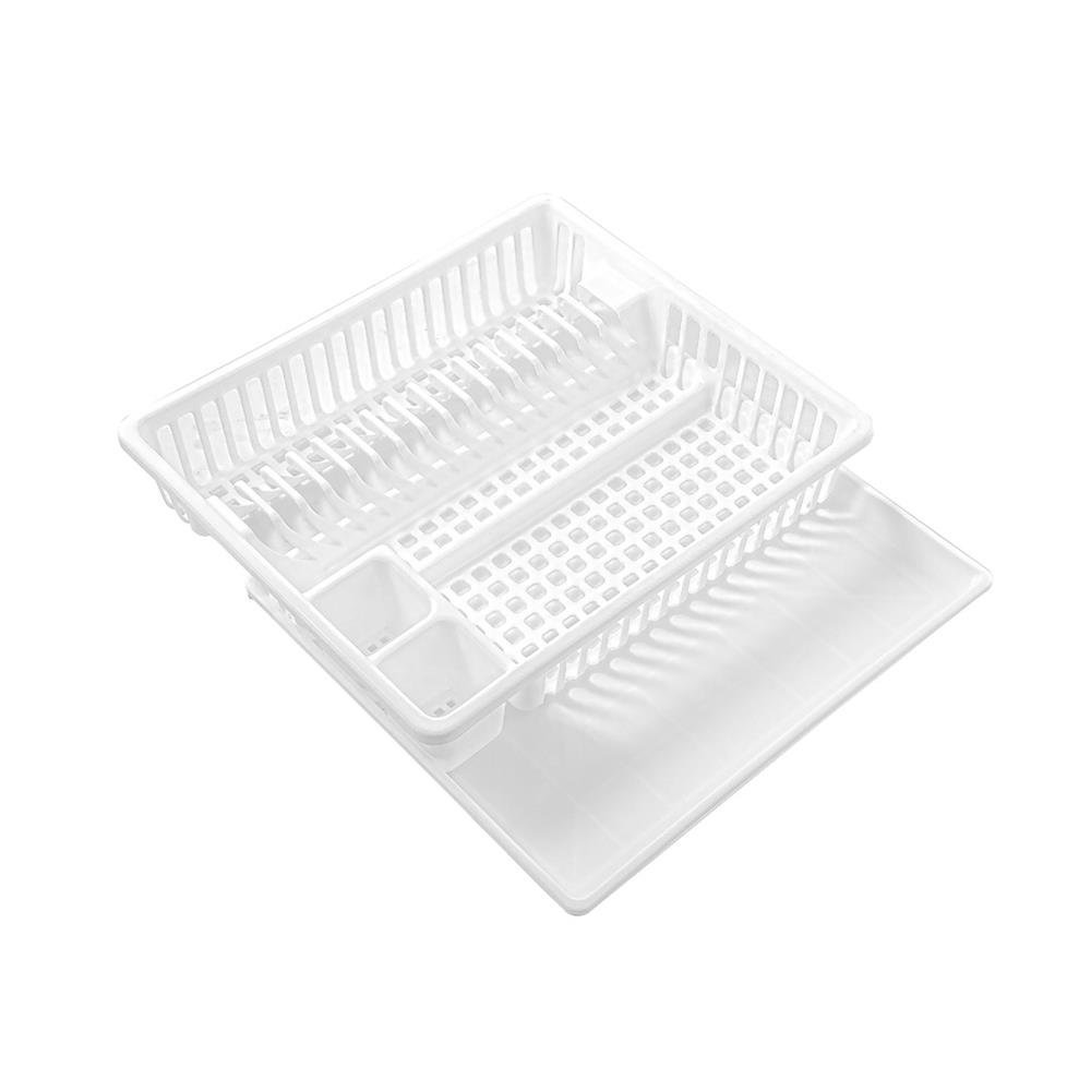 ที่คว่ำจานพลาสติก G-WARE 266 สีขาว