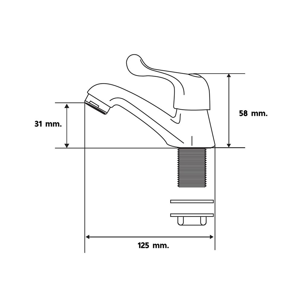 ก๊อกอ่างล้างหน้าเดี่ยว CAMEL 108
