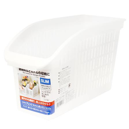 ตะกร้าใส่ของเหลี่ยมสูง เอกดำรงค์ D-5225 สีขาว_0