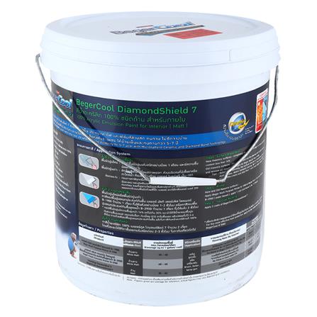 สีน้ำทาฝ้า BEGERCOOL DIAMONDSHIELD 7 3599 ด้าน 5 แกลลอน_1