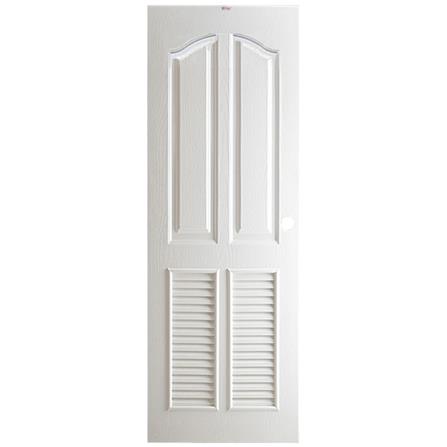 ประตูห้องน้ำ UPVC PARAZZO ML006 70X200 ซม. สีขาว เจาะลูกบิด_0