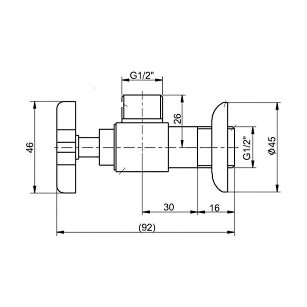 สต๊อปวาล์ว 1ทาง KOHLER K-12066T-3-CP