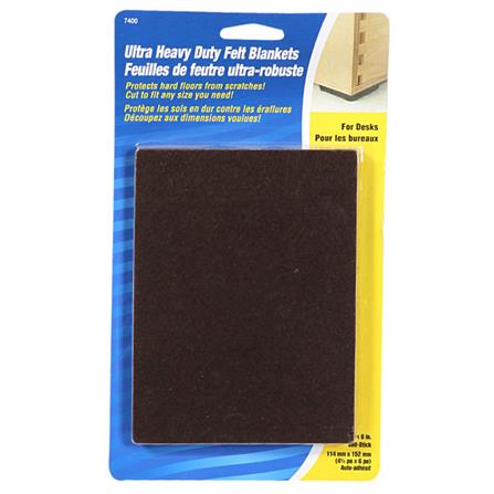 สักหลาดแบบเหลี่ยม SOFT TOUCH 4.5x6 นิ้ว สีน้ำตาล_0