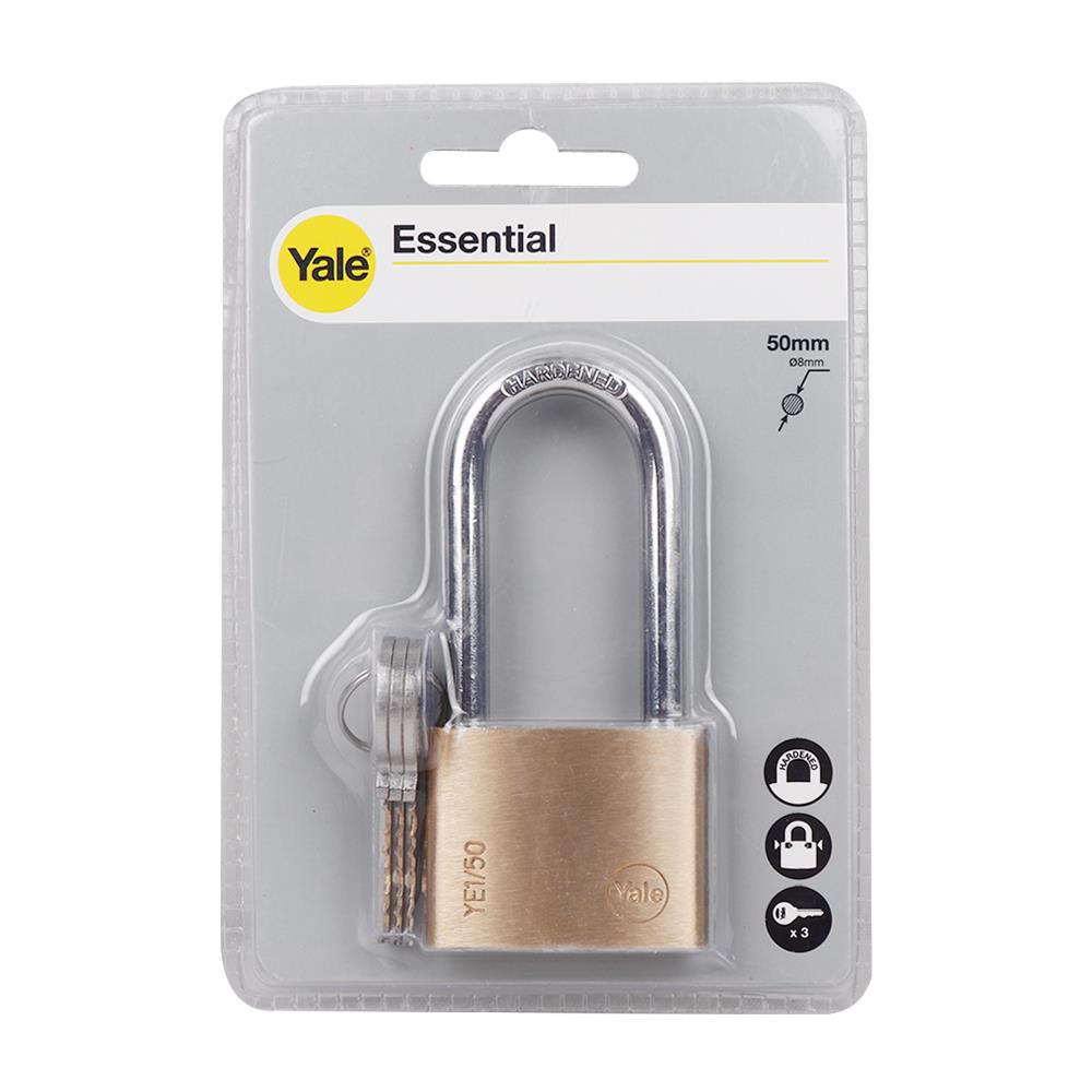 กุญแจสปริง YALE YE-50L 50MM PB 50 มม.