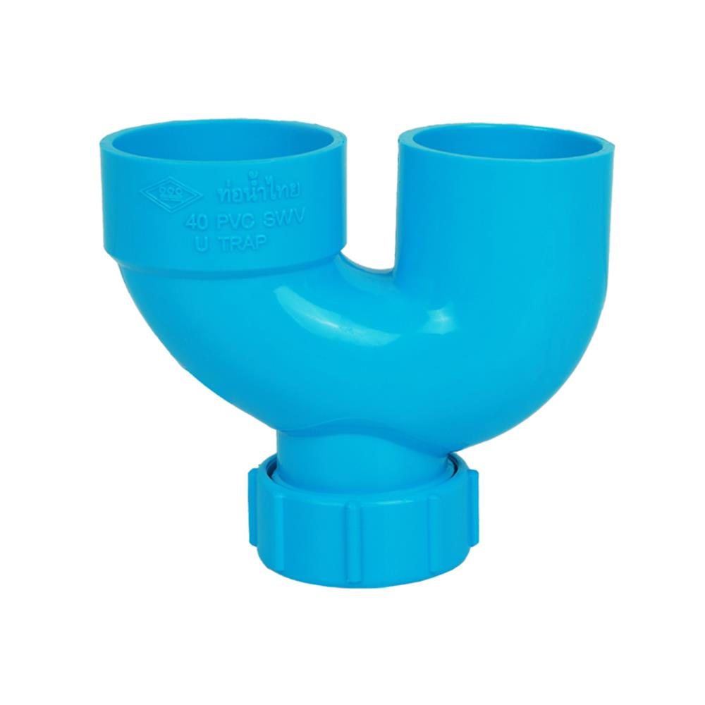ท่อ U-TRAP PVC ท่อน้ำไทย 1 1/2 นิ้ว สีฟ้า