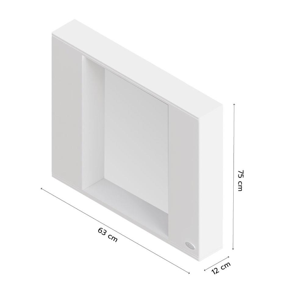 ตู้แขวนผนังพลาสติก QUEEN STUDIO สีขาว