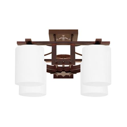 ไฟถาด L&E PWG63-014 สีขาว/น้ำตาล 4 หัว_1