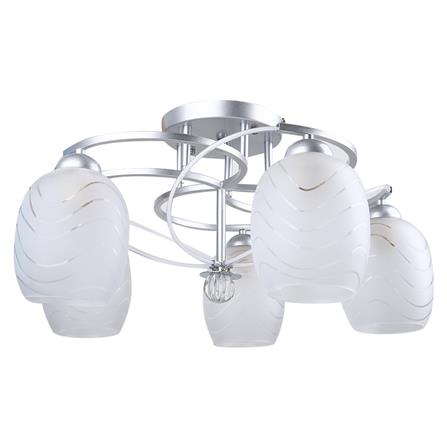 ไฟถาด L&E PSG62-065 แก้ว/อะคริลิค/สีขาว 5หัว_0