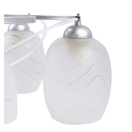 ไฟถาด L&E PSG62-065 แก้ว/อะคริลิค/สีขาว 5หัว_1