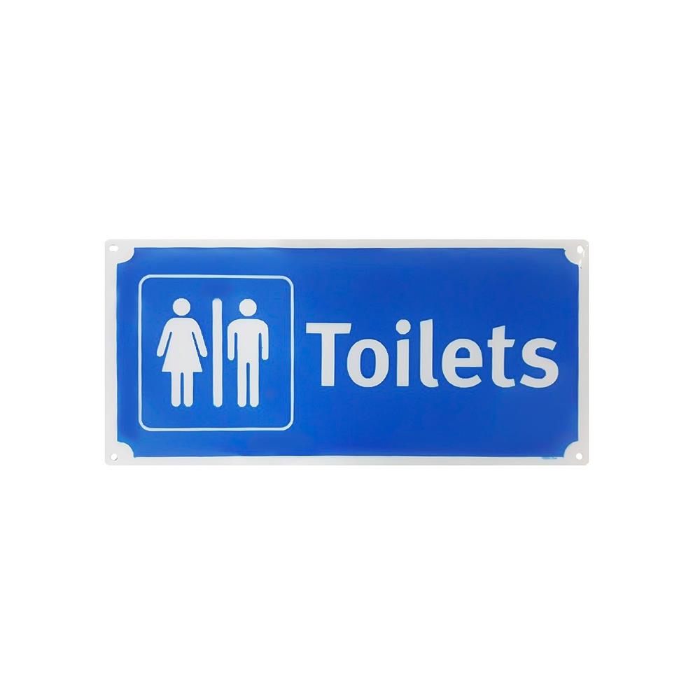 ป้ายห้องน้ำรวม BIG ONE 8110 สีขาว/น้ำเงิน