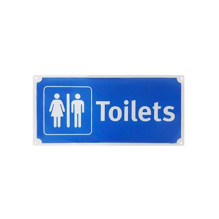 ป้ายห้องน้ำรวม BIG ONE 8110 สีขาว/น้ำเงิน