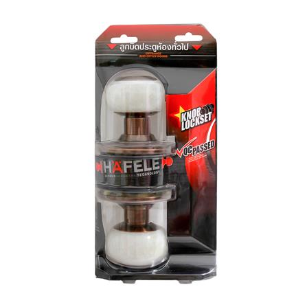ลูกบิดประตู หัวจัน HAFELE 489.93.712 สีหินอ่อนขาว/ทองแดงรมดำ_1