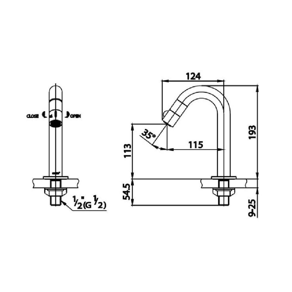 ก๊อกอ่างล้างหน้าเดี่ยว COTTO CT1061