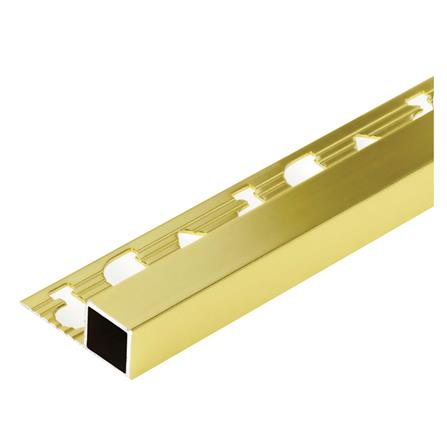 คิ้วอะลูมิเนียมมุมเหลี่ยมใหญ่ DP 14 มม. 2 ม. สีทอง
