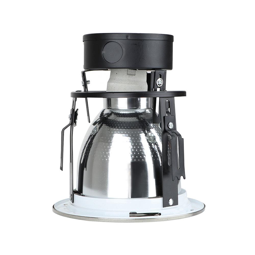 ดาวน์ไลท์ BEC 2424/SATIN CHROME อะลูมิเนียม BASIC สีเงิน 4" กลม