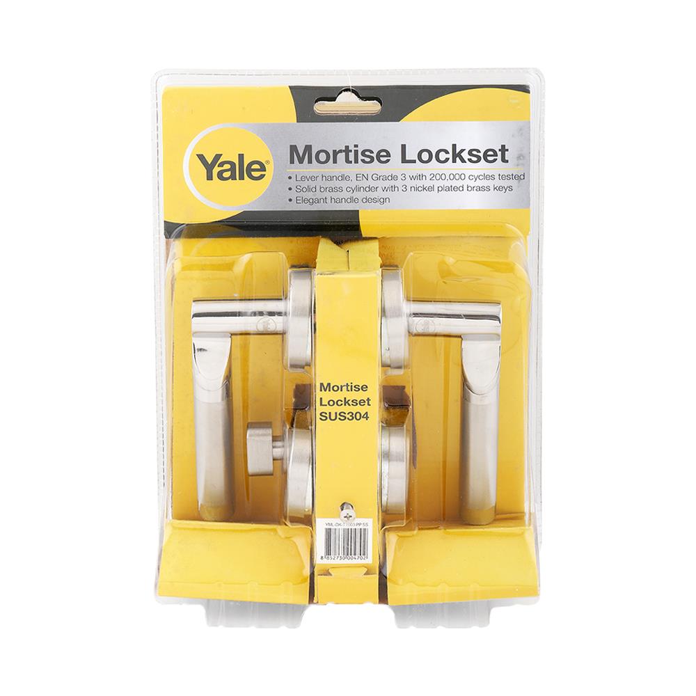 มือจับก้านโยกห้องทั่วไป MORTISE  YALE YML-DK-TT003PP สีสเตนเลส