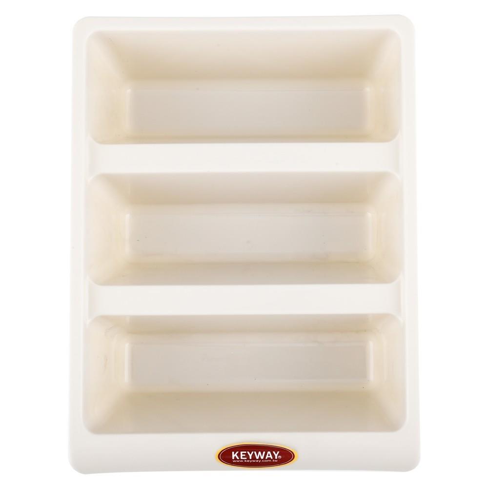 ถาดใส่รองเท้า 3 ช่อง KEYWAY PS-0046 22x29x9 ซม. สีน้ำตาล