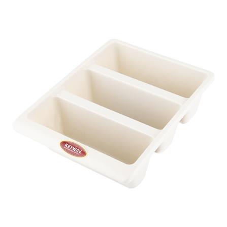 ถาดใส่รองเท้า 3 ช่อง KEYWAY PS-0046 22x29x9 ซม. สีน้ำตาล_0