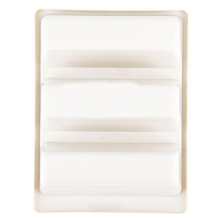 ถาดใส่รองเท้า 3 ช่อง KEYWAY PS-0046 22x29x9 ซม. สีน้ำตาล_3