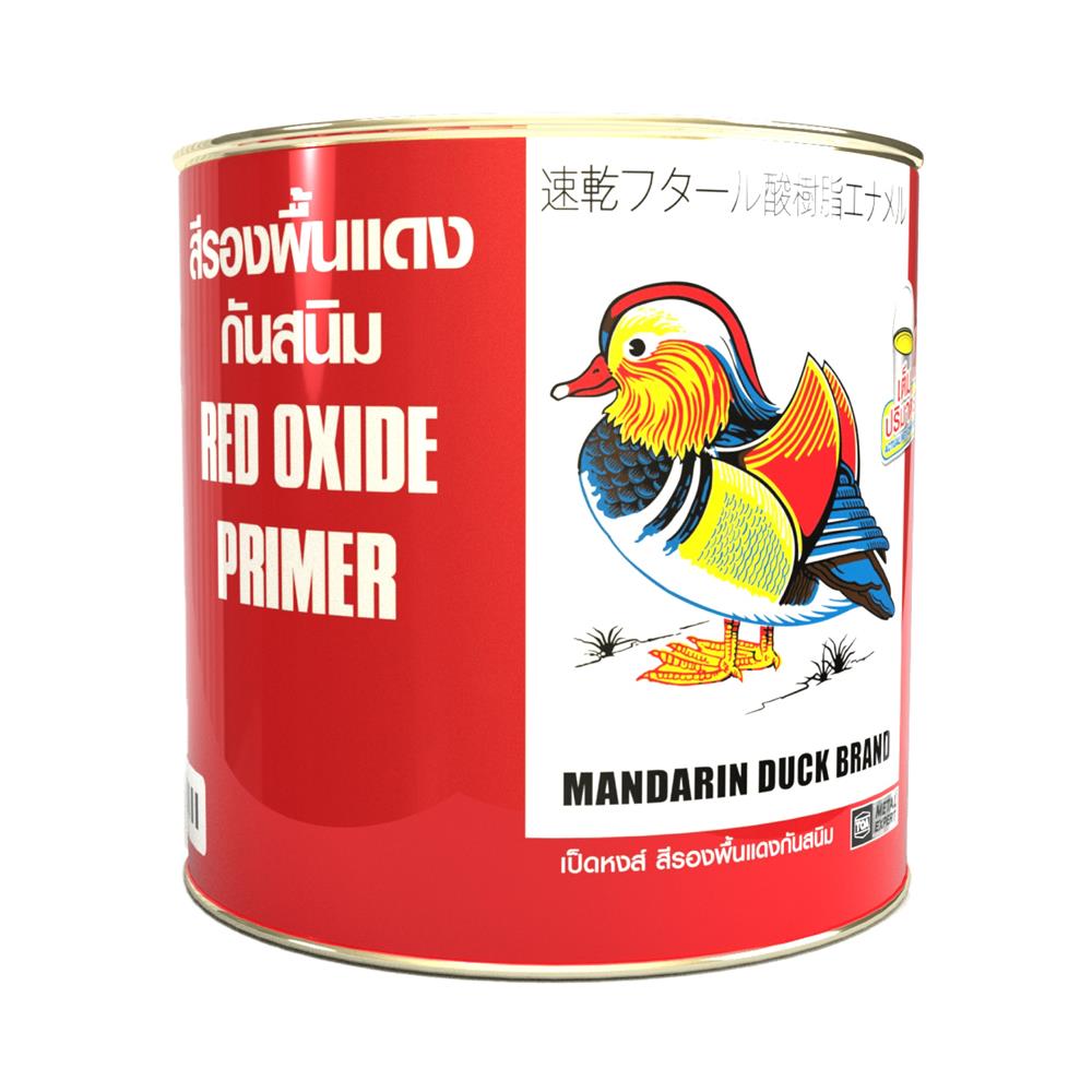 สีรองพื้นโลหะ TOA เป็ดหงส์ RED OXIDE ด้าน 1 แกลลอน