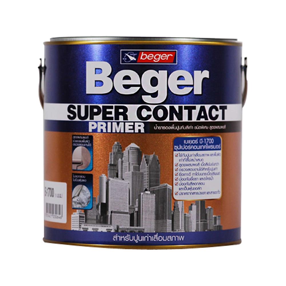สีรองพื้นปูนเก่า BEGER SUPER CONTACT PRIMER B-1700 1 แกลลอน
