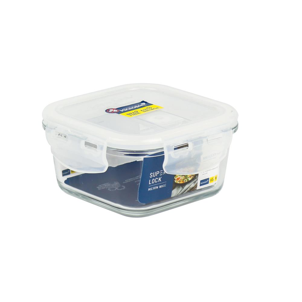 กล่องอาหารจตุรัส SUPER LOCK 6085 0.35 ลิตร