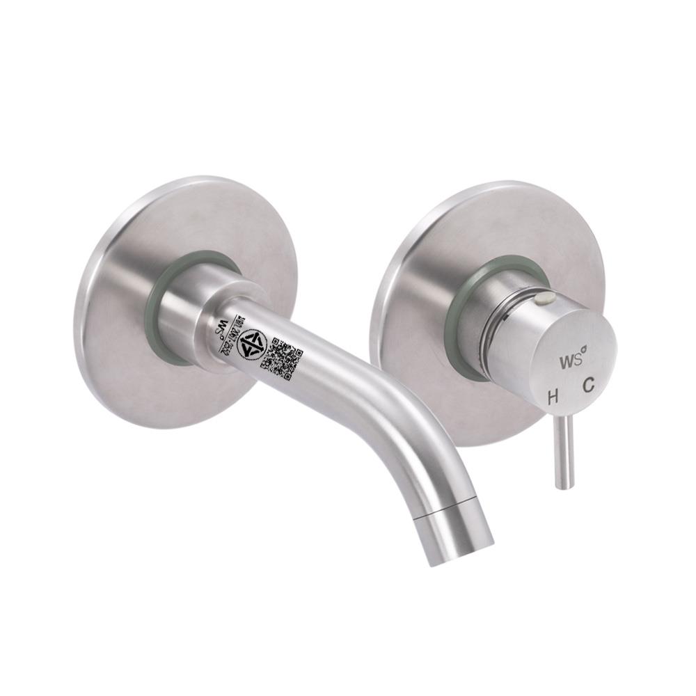 ก๊อกอ่างล้างหน้าผสมฝังผนัง WS WS-0154